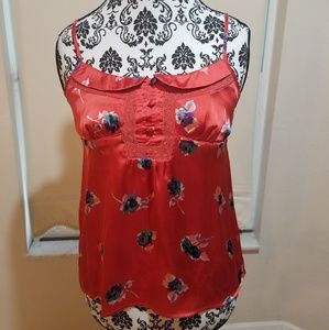 American Eagle • Red Floral Tank